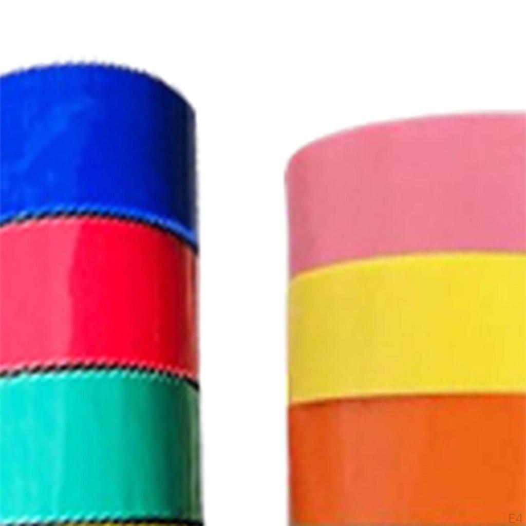 12 Pieces Colorful Sticky Ball Tapes, DIY Colored Tape Handmade Sensory Toy Clear