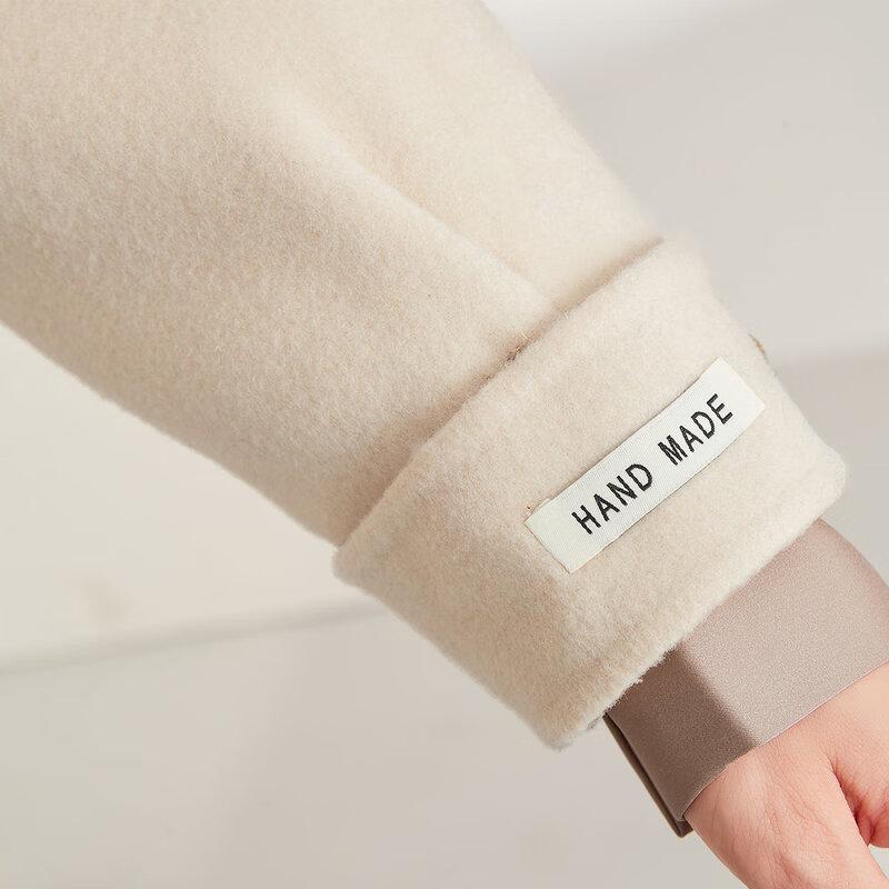 Women's 100% Sheep Wool Double-Sided Winter Coat
