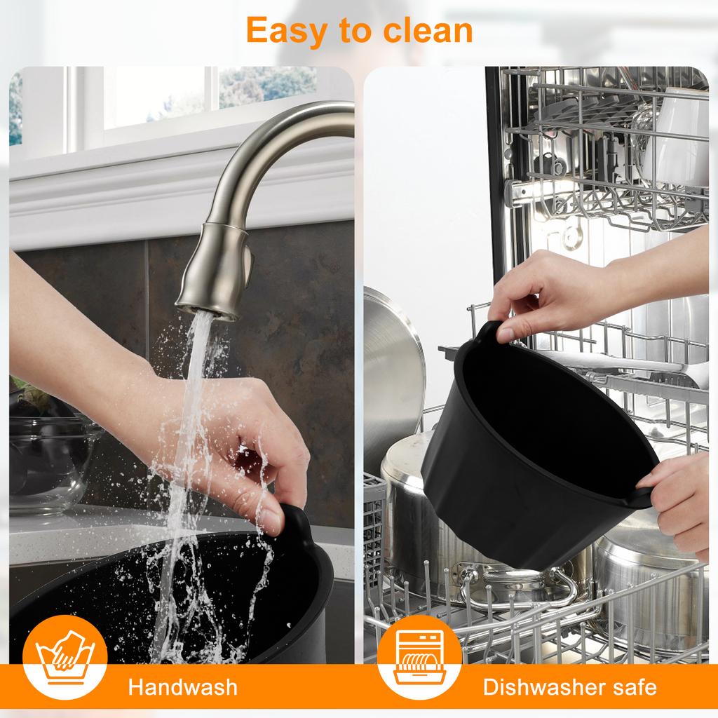 Silicone Slow Cooker Liner for 6-8QT Pot Reusable Slow Cooker Insert Liner Leakproof Heat Resistant Slow Cooker Silicone Insert