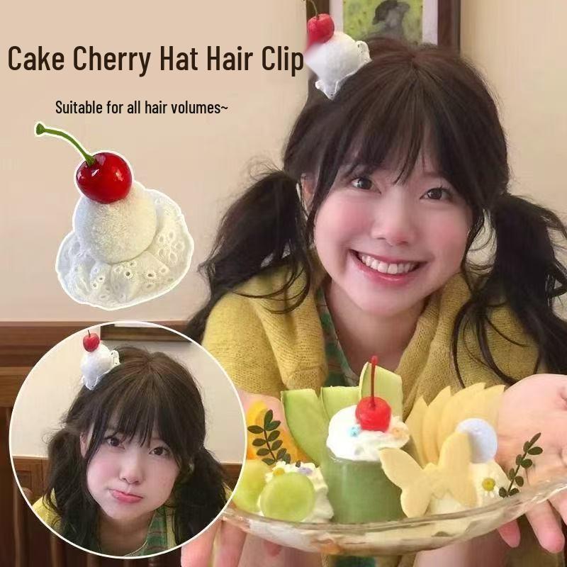 Gentle White Lace Bow Duckbill Clip for Bangs & Ponytails