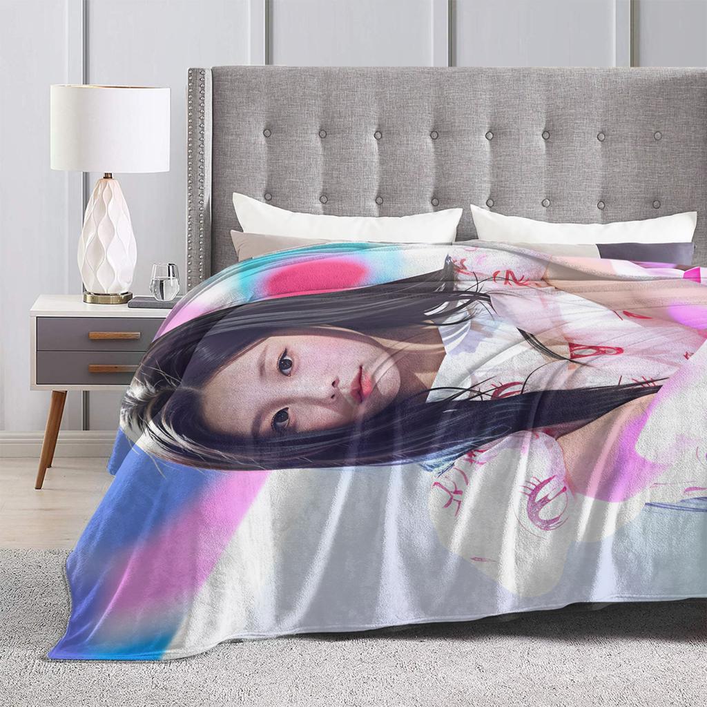 W-Wonhees-S Super Real Me Warm Soft Blanket Girls Boys Plush Throw Street Trend Outdoor Flannel Bedspread Sofa Bed Cover