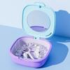 Travel Friendly Dental Appliance Storage Container for Clear Aligners and Retainers Leakproof ABS Materials
