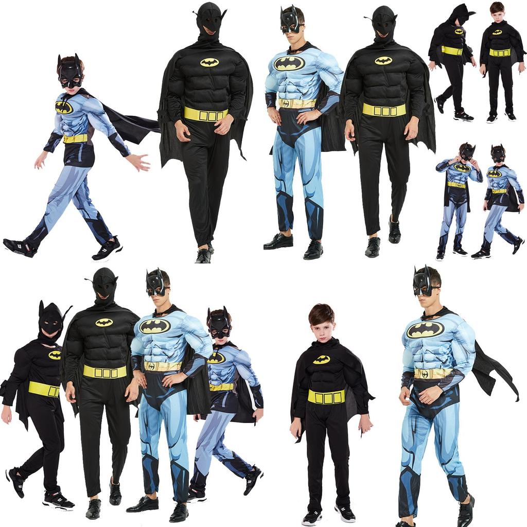 Stylový svalový oblek Batmana Ideální pro cosplay akce Vyznačující se prodyšnou látkou a dokonalými stehy