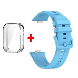 Für Huawei Watch Fit 3 Armband Weiches Silikon Sportuhrband + TPU Weiche Hülle Atmungsaktives Smartwatch Armband Für Huawei Fit3 Correa