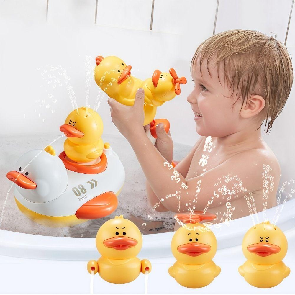 Rotation Bath Shower Head Electric Shower Toy Set Fun Baby Bath Water Toys  For Bathtub