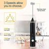 USB Powered Electric Milk Frother with 3 Speed Settings Cordless Operation, Powerful Motor Stainless Steel Whisks for Coffee, Latte,Cappuccino, Matcha