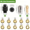 Professional 28Pcs/set Rotary Tool Chuck Set: 0.8-3.2mm Keyless Quick Change, Durable Copper Collets, Versatile & Easy Use