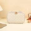 Simple checkerboard cosmetic bag women's high-end sense large-capacity storage bag waterproof portable travel toilet bag
