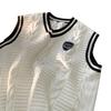Men's Autumn V-Neck Knitted Sweater Vest: College Style, Loose Fit, New Design
