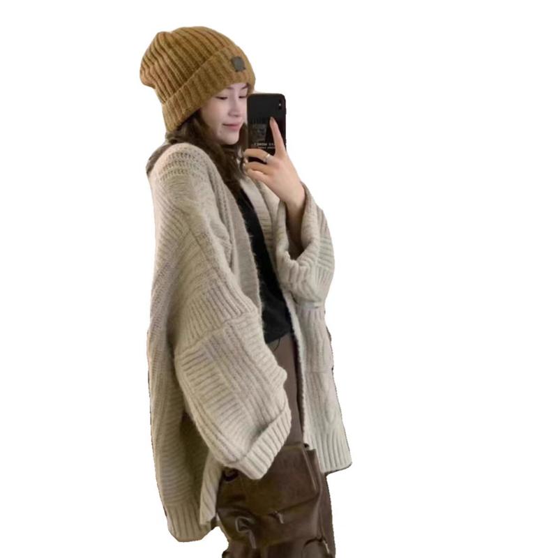 Autumn and Winter Fashion Mid-length Thick Sweater Outerwear, Intellectual and Elegant Ladies Knitted Cardigan6936#