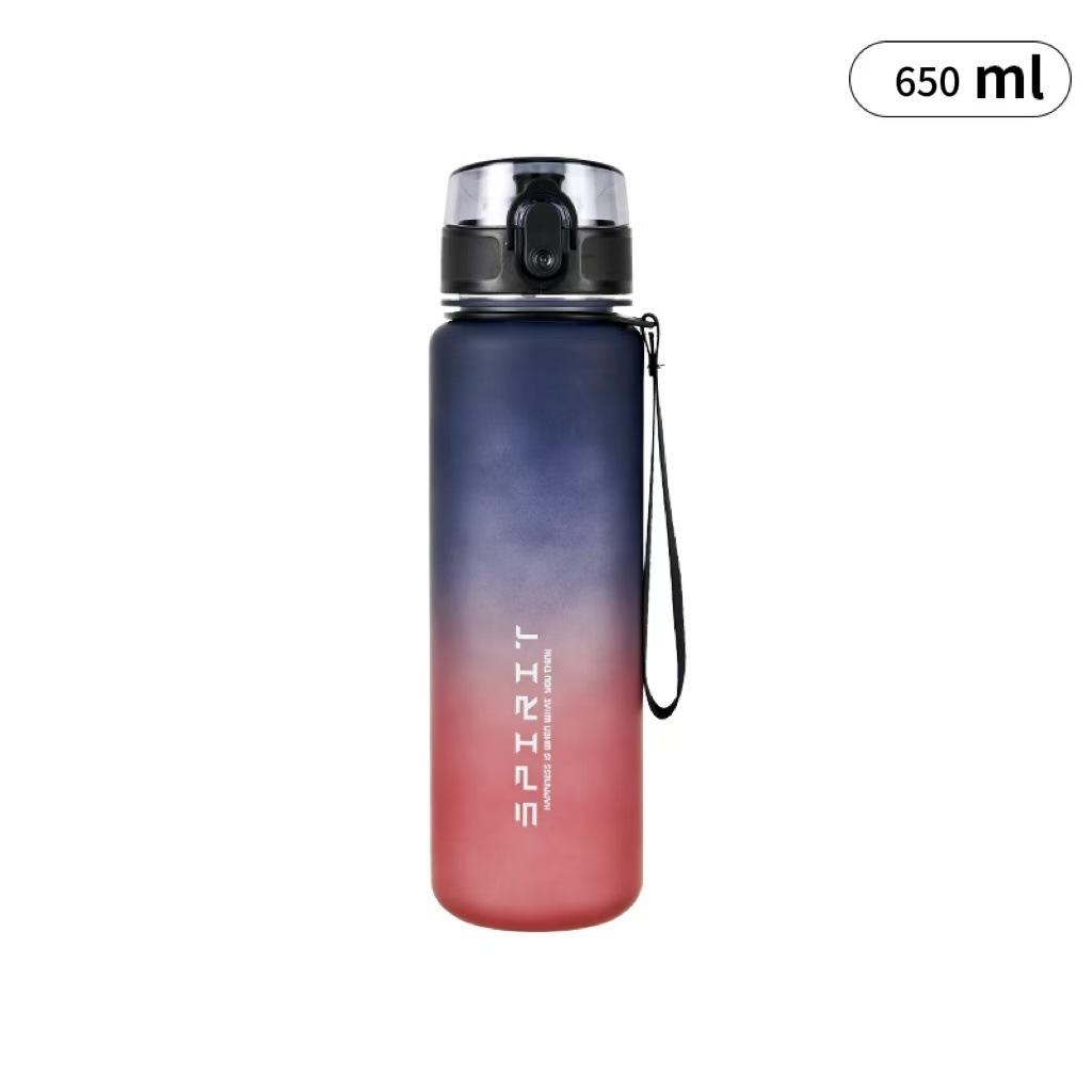Large Capacity Sports Water Cup Plastic Anti-fall Outdoor Portable Space Cup Student Fitness Water Cup 650ml