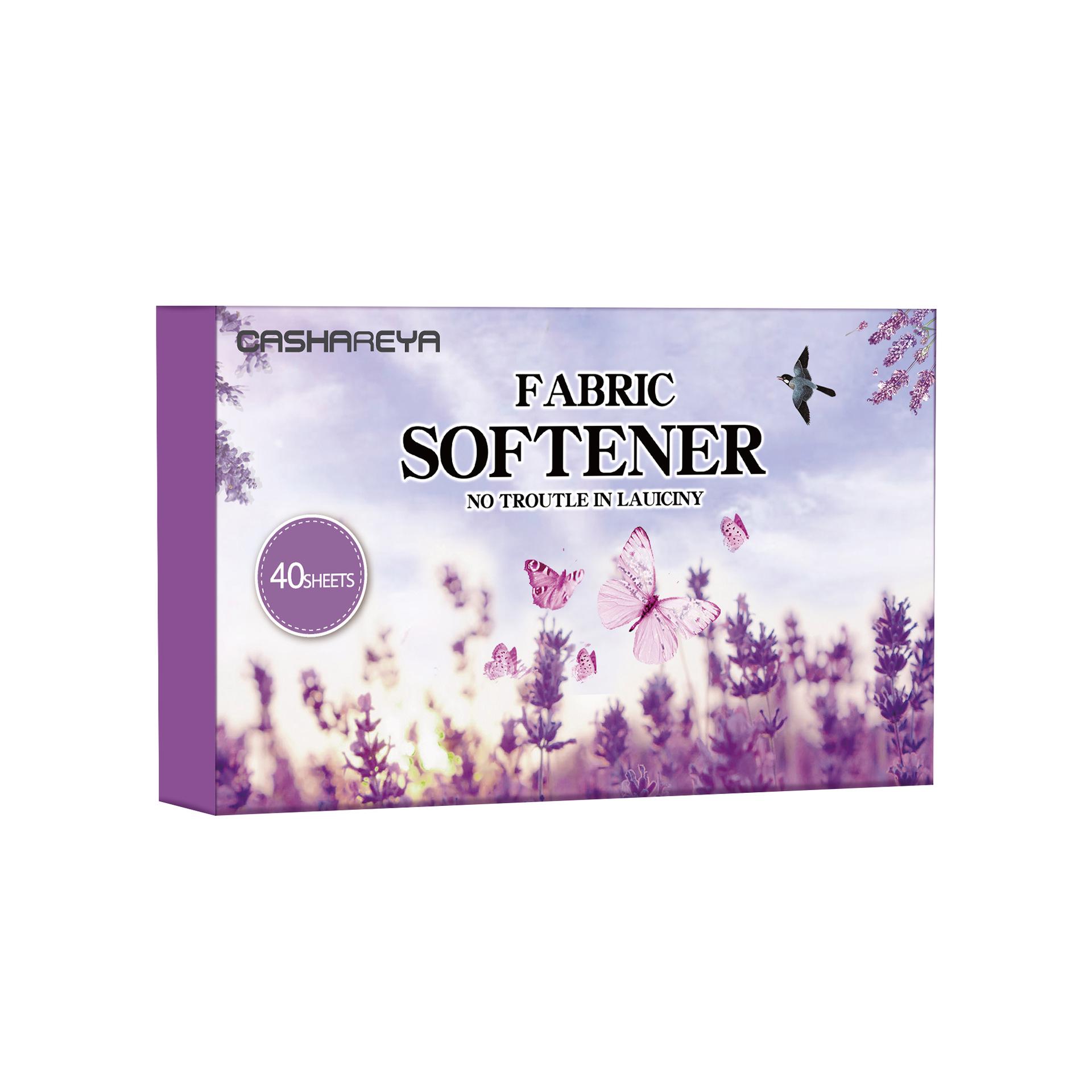 Трансграничные ароматизированные листы для смягчения ткани: Стойкий аромат, Сокращение морщин, Антистатический эффект.