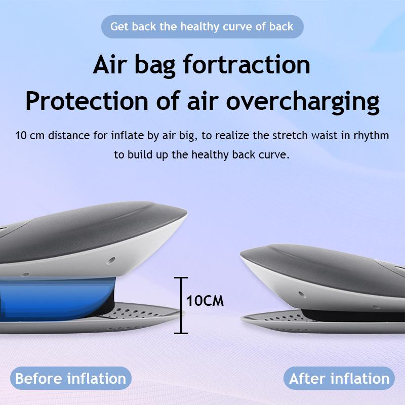 Curved Lumbar Spine Massager Intelligent Electric Compress Soothing Lumbar Massage Instrument Stretcher Waist Spine Health Care