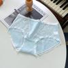 10A Antibacterial Korean Lace Sexy Girl's Cotton Panties with Silk Crotch - Mid-Rise Triangle Fit