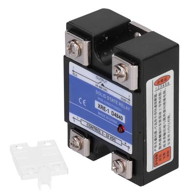 Relé de estado sólido monofásico com tampa de plástico transparente XRE‑1 D4840 Componentes eletrônicos