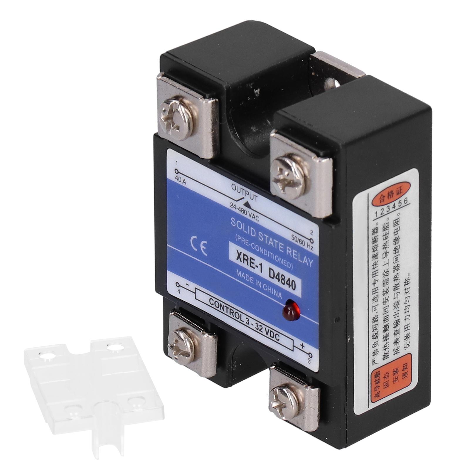 

Solid State Relay Single Phase Clear Plastic Cover XRE1 D4840 Electronic Components
