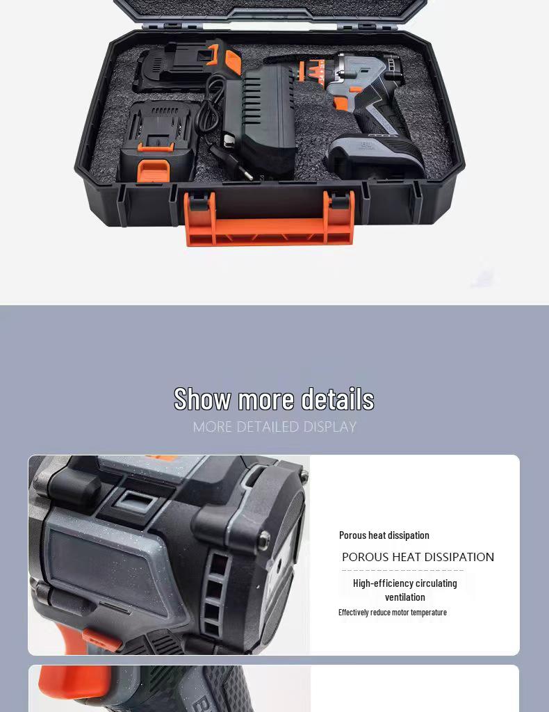 Customized Z65 Multi-functional Impact Hand Drill & Electric Screwdriver with Lithium Battery