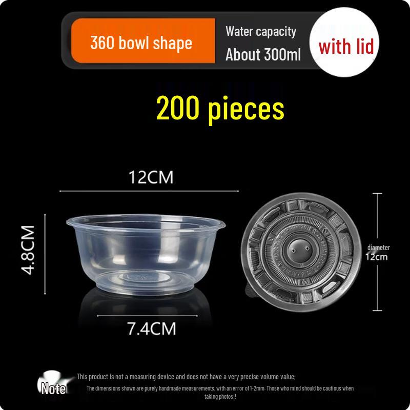 Xingdu Thickened Disposable Round Food Bowls with Lids