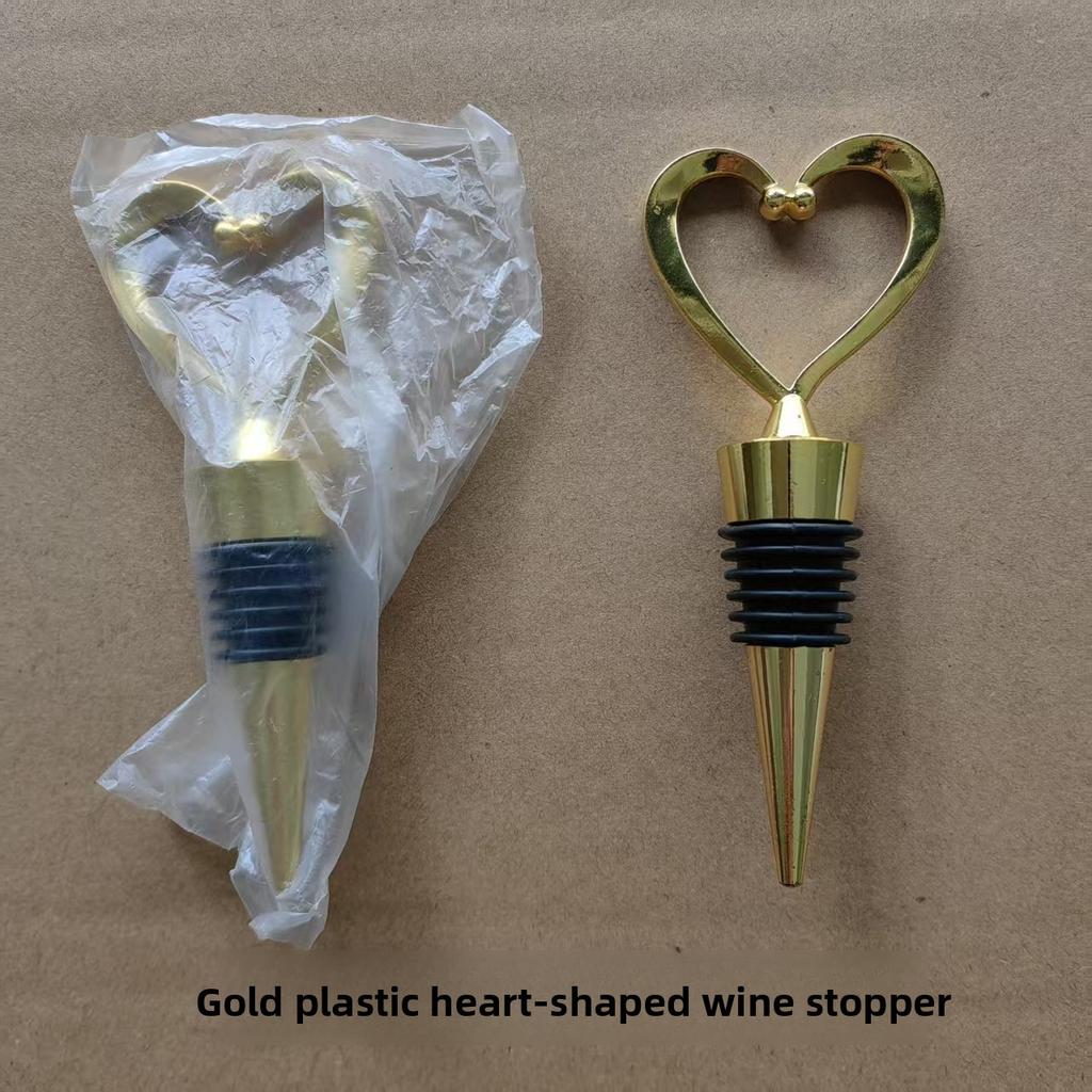 JSH003 Decorative Beverage Keeping Standard Bottles Wine Champagne Fresh Heart Shaped Plastic Wine Bottle Stopper