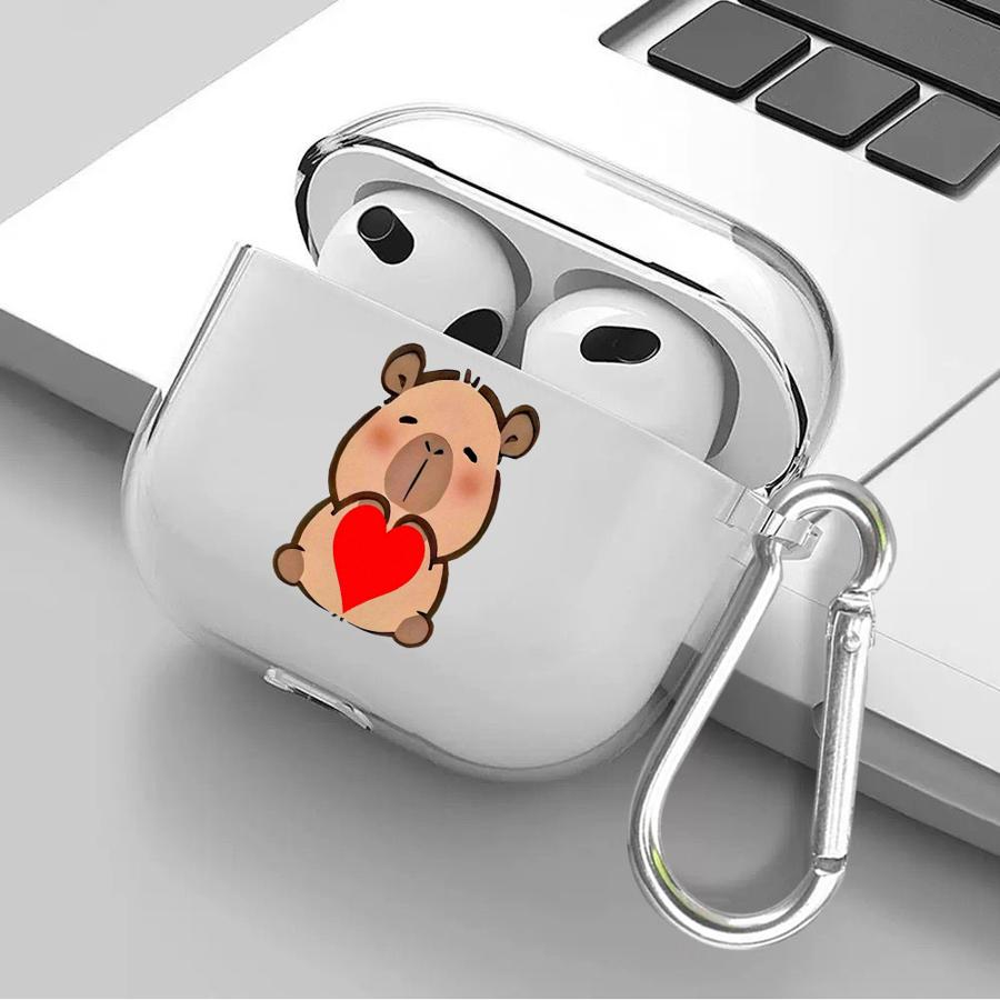 Capybara Cute Clear Earphone Cases Cover Case For Airpods 4 2 3 Pro2 Pro3 1 Pro
