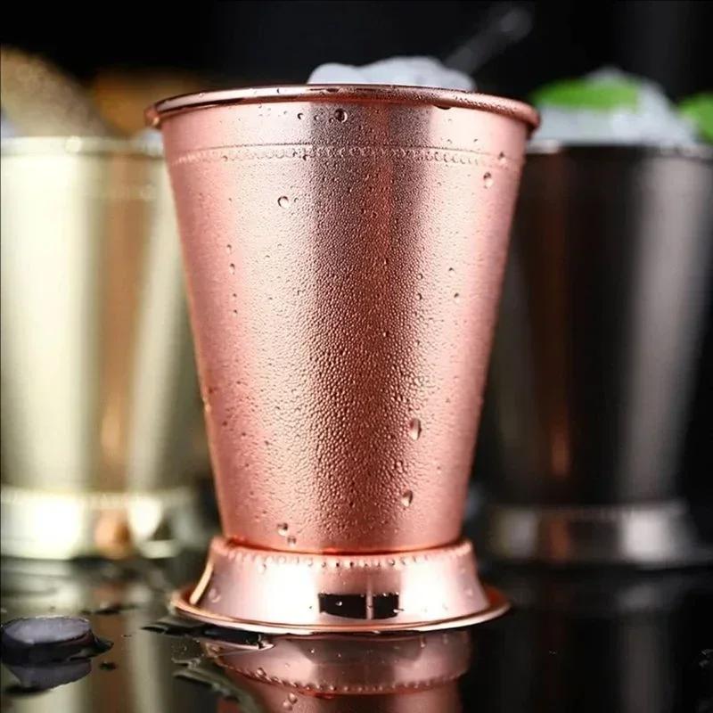 380ml Hrnček Mint Julep Nerezový Hrnček na Koktejly Hrnček na Mixované Nápoje Martini Mojito Nápoj Bar Párty Pivní Hrnčeky Julep Bar Sklenice na Víno pro každodenní použití