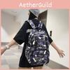 Tree Fashionable Letter Graffiti Large Capacity Student Backpack For Daily