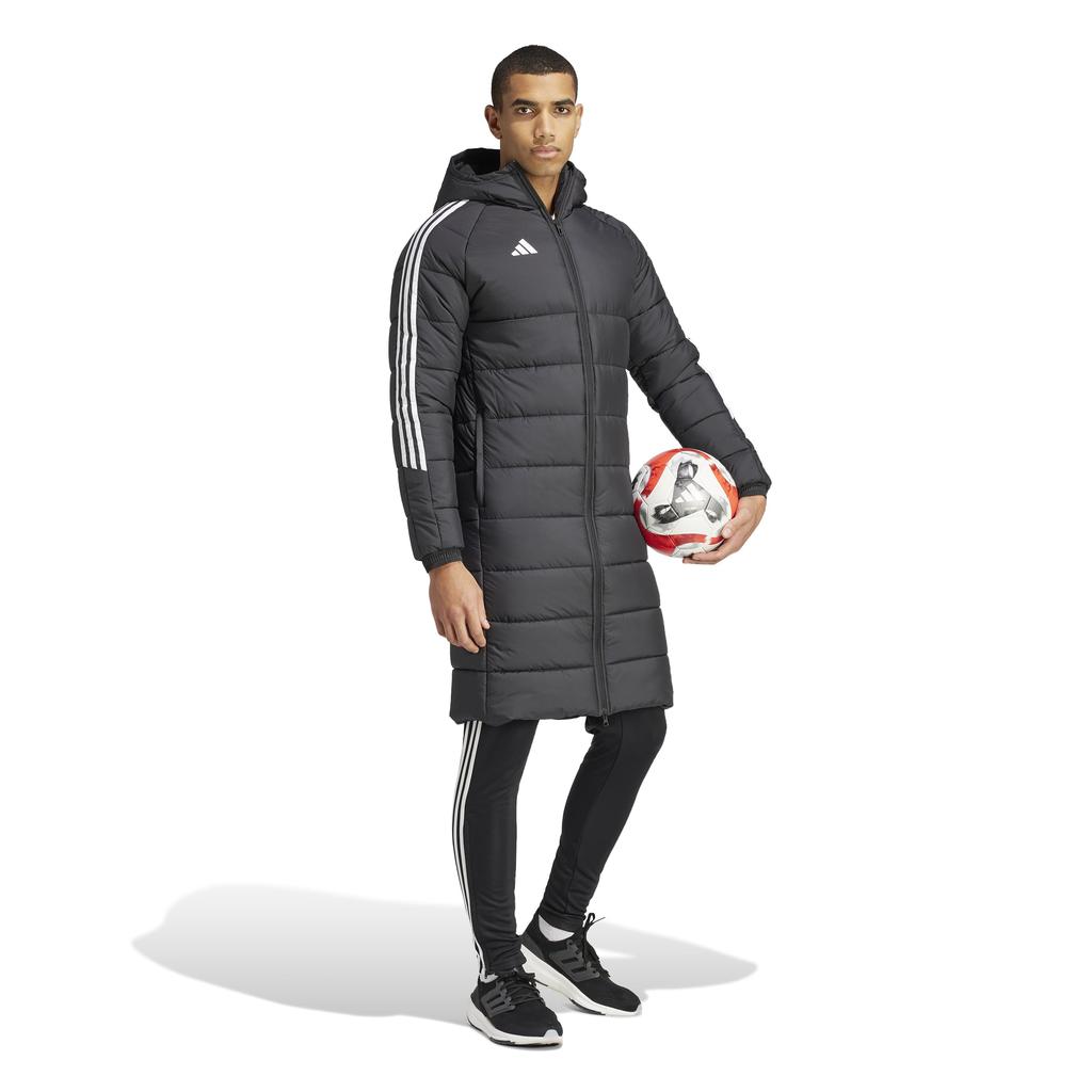 Adidas Soccer Jacket Tilo 24 Long Padded Coat Men's HAR65 Black/White (IJ7389) XS