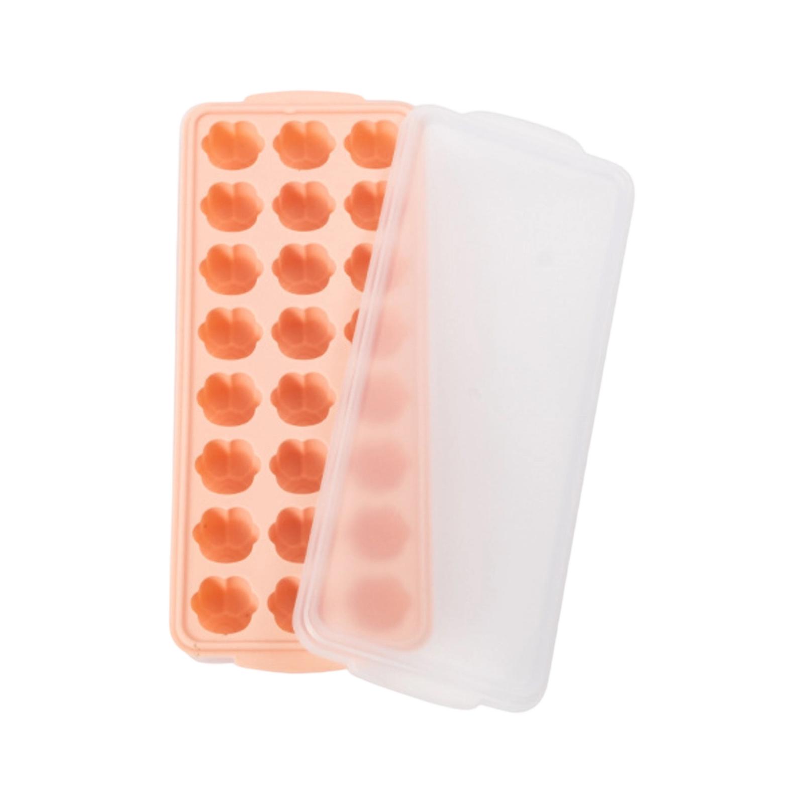 

Silicone Covered Ice Box With No Odor, Cute And Stylish Heart-shaped Ices Cubes Mold One Size рожевий