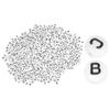 1000Pcs White Beads Black English Alphabet Bead DIY Acrylic Round Jewelry Clothing Accessory