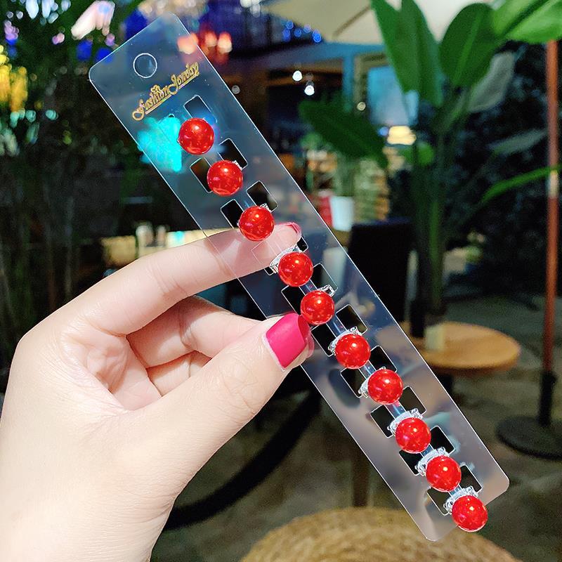 Princess Crown Baby Clip Hairstyle Children's Pearl Rhinestone Bean Buckle Hairpin Children's Girl Disc Hair Small Buckle Grab