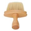 Barber Brush Neck Duster Nylon Bristles Simple Style Neck Duster with Wooden Handle Barber Brush for Hair Cutting
