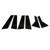 6Pcs Car Window Black Pillar Posts Door Moulding Trims Sticker Auto Exterior Decoration Accessories for VW Jetta 2019 2020 2021