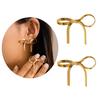 Bowknot Ear Studs Fashion Bowknot Earrings Trendy Jewelry Alloy Material Ear Pendants for Fashion Forward Individuals