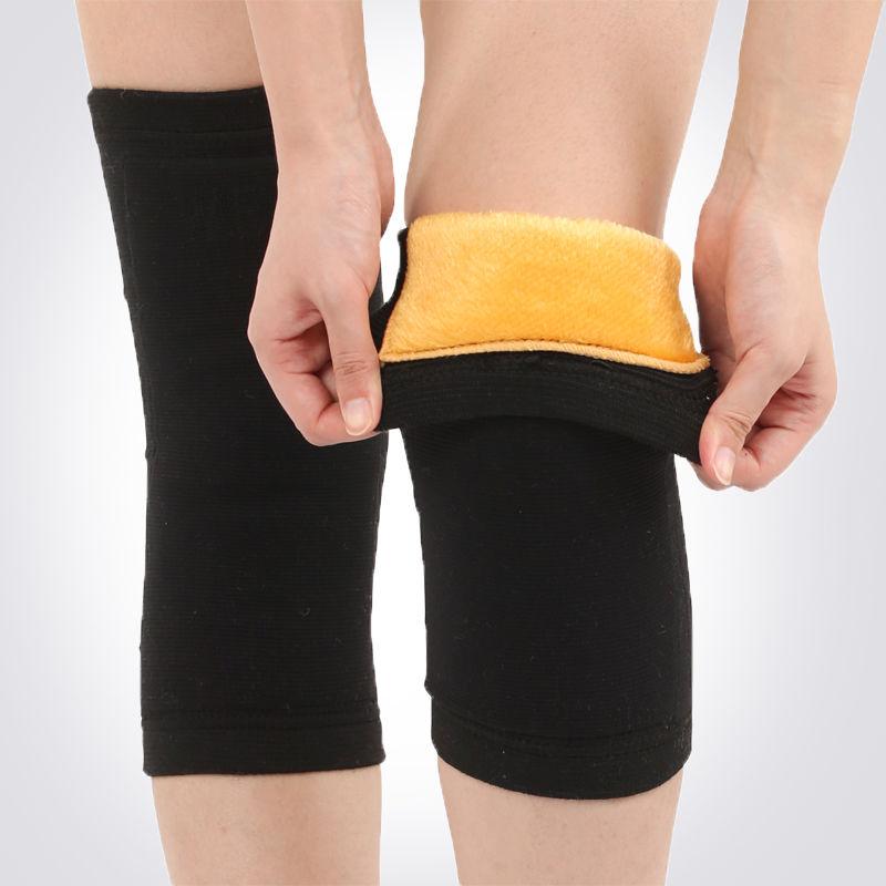 Unisex Fleece-Lined Knee Warmers Leg Covers for Air-Conditioned Rooms Knee Protection Cold Resistance