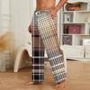 Men's Plush Pajama Pants with Print for Casual Home Wear