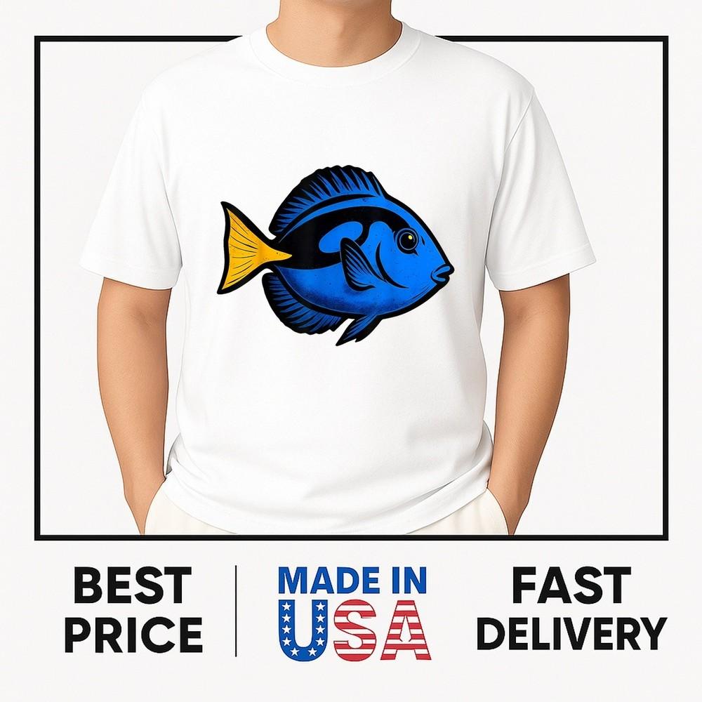 Blue Tang Fish Ocean Marine Reef Sea T-Shirt ON TREND Unisex T-Shirt XL