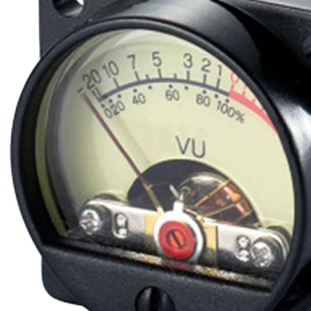 2 Precision Panel Meter VU Audio Level Amp With Warm Bk