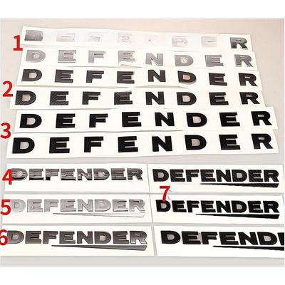 Harfler ABS Amblemi DEFENDER Offroad Araba Styling Ön Kaput Alt Bagaj Kapağı Tabela Rozeti logo çıkartması Eski 2020 Öncesi