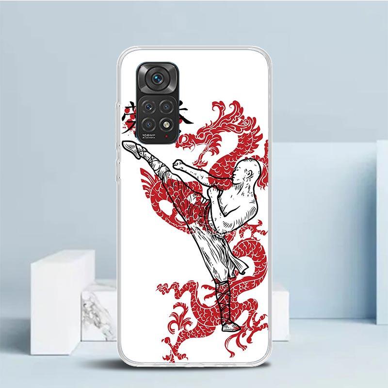 Kungfu Taekwondo Phone Case For Xiaomi Redmi Note 15 14 14S 13 12S 12 Pro Plus 11S 11 11T 11E 10S 10 + Soft TPU Back Cover Redmi