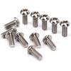 12Pcs Bicycle Disc Brake Rotor Screws Titanium Alloy Bike Screw Accessory M5x12mmTitanium
