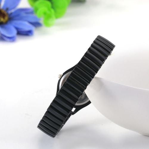 Women's Waterproof Watch: Elastic Strap, Easy-to-Read Dial, Simple Wristwatch with Black Arabic Numerals, Precision Steel Watch, Imitation Quartz Move