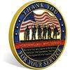 Thank You for Your Service Military Appreciation Challenge Coin Pack of 5