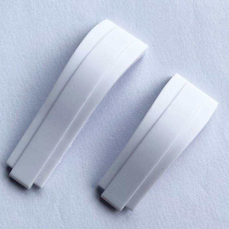 Rolex Silikon Uhrenarmband mit Ratschen-Mikroverstellschließe, 20mm Konvexer Stil