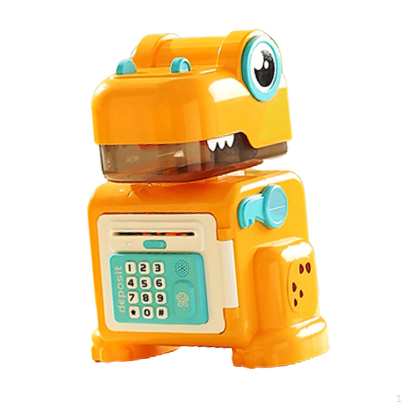 Cartoon Dinosaur Money Saving Box Password Protection Banking Toys for