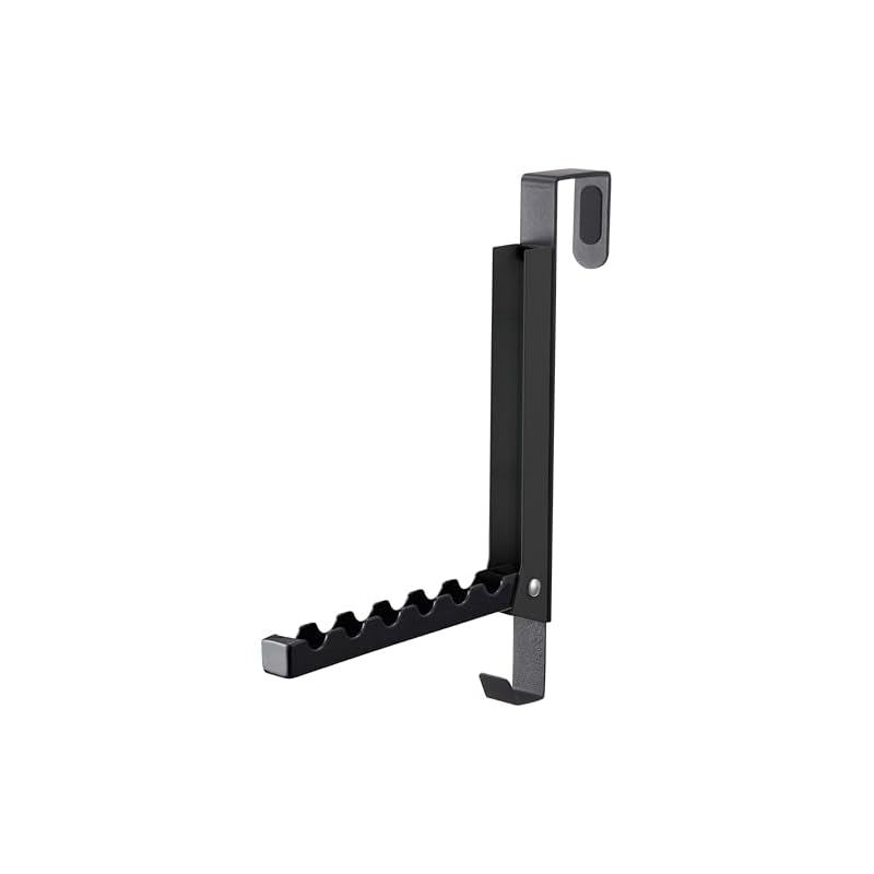Yamazaki Tower 5515 Door Hanger (Black) - Retractable when not in use.