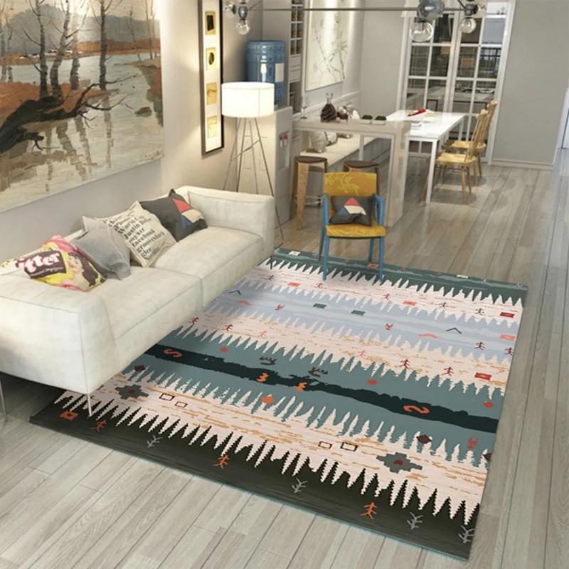 Nordic Style Geometric Carpet for Living Rooms and Bedrooms Non Slip Carpet Modern Minimalist Home Decoration Fashion and Beau