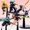 Anime Demon Slayer Figure Tanjirou Agatsuma Zenitsu Kyoujurou Anime Model Action Figure PVC Collection Toy for Kids Gift