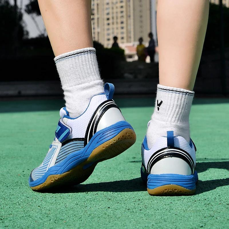 Men Badminton Shoes Outdoor Breathable Big Size Wear Resistant Original Sneakers Boys Professional Competition Volleyball Shoes