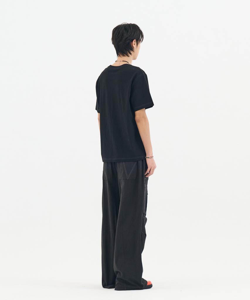 Nontaib Semi Overfit Symbol Comfy T-Shirt (Black)