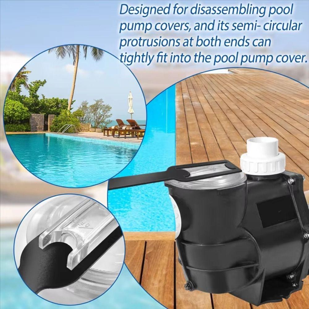Metal Lid Removal Wrench Durable Swimming Pool Wrench Filter Pump Cover Removal Wrench  Pumps